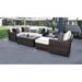 River Brook 8 Piece Outdoor Wicker Patio Furniture Set 08n Synthetic Wicker/All - Weather Wicker/Wicker/Rattan | Wayfair RIVER-08N-SNOW