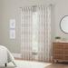 Waverly Velero Geometric Sheer Pinch Pleat Single Curtain Panel Synthetic | 95 H x 25 W in | Wayfair 22716801607