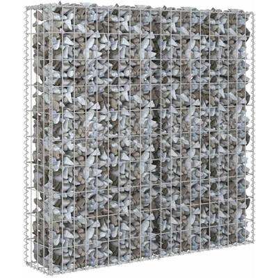 Vidaxl - Gabionenwand mit Abdeckung Verzinkter Stahl 80×20×100 cm Image