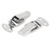 35x18x8mm 201 Stainless Steel Spring Loaded Toggle Latches Hasp 2pcs - Silver Tone