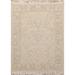 Hand Knotted Gray,Beige Persian Wool Transitional Oriental Area Rug - 1' 10'' x 2' 7''