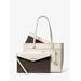 Michael Kors Maisie Large Pebbled Leather 3-in-1 Tote Bag Natural One Size