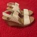 American Eagle Outfitters Shoes | American Eagle Wedge Sandals | Color: Cream | Size: 7.5