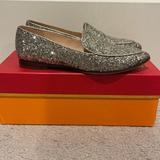 Kate Spade Shoes | Kate Spade Calliope Loafer Platino Gold Silver Metallic Glitter 6m | Color: Gold/Silver | Size: 6