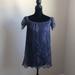 American Eagle Outfitters Dresses | American Eagle Lace Off-The-Shoulder Shift Dress | Color: Gray/Purple | Size: Xs