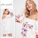Free People Dresses | Free People | Ivory Embroidered Mini Shift Dress | Color: Red/White | Size: Xs