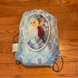 Disney Other | Frozen Disney Cozy Lightweight Sleeping Bag With 2 Sling Bag 39” W X 54” H | Color: Blue/White | Size: Osg
