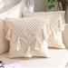 Urban Outfitters Accents | 2 Pcs Cream Macrame Woven Boho Tassel Pillow Cover | Color: Cream | Size: Os