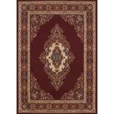 Manhattan Cathedral Area Rug by United Weavers of America in Burgundy (Size 5'3" X 7'6")
