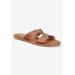 Extra Wide Width Women's Dov-Italy Sandal by Bella Vita in Whiskey Leather (Size 8 WW)