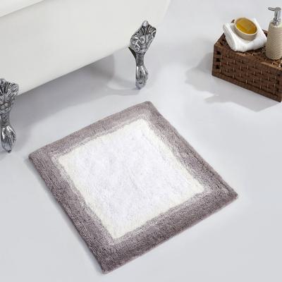 Torrent Bath Mat Rug, 24" X 24" by Better Trends in Beige