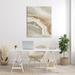 Stupell Industries Abstract Stream Water Design Brown Beige Gray - Graphic Art on Wood Canvas in White | 48 H x 1.5 W x 36 D in | Wayfair