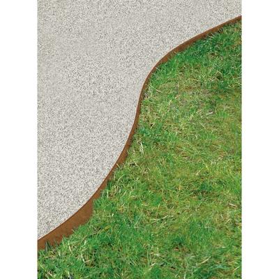 Rasenkante Corten 118 x 20 cm Beeteinfassung Beetumrandung - Bellissa