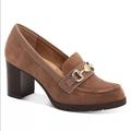 Giani Bernini Shoes | Giani Bernini Porshaa Loafer Dress Pumps | Color: Tan | Size: 9.5