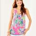 Lilly Pulitzer Tops | Lilly Pulitzer Florin Reversible Tank Top Size Small | Color: Green/Pink | Size: S