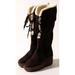 Michael Kors Shoes | Michael Kors Wedge Boots Shearling Lace | Color: Brown/Cream | Size: 8