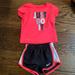 Adidas Matching Sets | Adidas T Shirt & Short Set | Color: Black/Pink | Size: 24mb