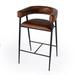 Butler Dallas Brown Leather and Iron cushioned Bar Stool - Butler Specialty 5618344