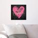 Oliver Gal Gorgeous Salute Hot Pink - Textual Art on Canvas Canvas, Wood in Brown | 12 H x 12 W x 1.5 D in | Wayfair 17786_12x12_CANV_XHD