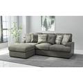 Brown/Gray Sectional - Mistana™ Eastep 99.2" Wide Left Hand Facing Modular Sofa & Chaise Polyester/Microfiber/Microsuede | Wayfair