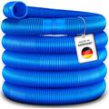 Tillvex - Tuyau de piscine Bleu - 8m / 38mm Flexible avec manchons pour bassin Tuyau solaire pour