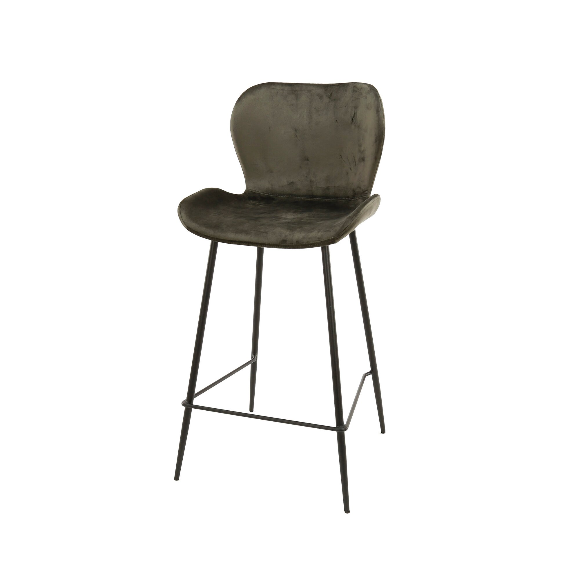designline »Lalo« Barhocker Anthrazit velvet