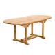 Table de jardin en teck 6/8 personnes extensible L200 cm