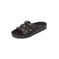 Wide Width Women's The Summer Sandal By Comfortview by Comfortview in Black (Size 12 W)