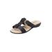 Wide Width Women's The Dawn Sandal By Comfortview by Comfortview in Black (Size 7 1/2 W)