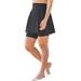 Plus Size Women's 360 Powermesh Swim Skirt by Swim 365 in Black (Size 14)