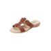 Extra Wide Width Women's The Dawn Sandal By Comfortview by Comfortview in Tan (Size 10 1/2 WW)