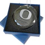 Oregon Ducks 3.25'' Personalized Etched Glass Ornament