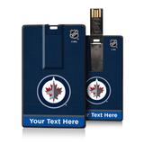 Winnipeg Jets Personalized Credit Card USB Drive