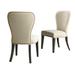 Canora Grey Gasport 21.75" Wide Rustic Leather Like Fabric Dining Chairs Upholstered/Fabric in Brown | 39 H x 21.75 W x 24.2 D in | Wayfair