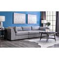 Gray Sectional - Home by Sean & Catherine Lowe Thomas 136" Wide Symmetrical 3 Piece Modular Corner Sectional Polyester/Upholstery | Wayfair