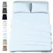 Eider & Ivory™ 600 Thread Count 100% Fitted Sheet Set 100% Cotton/Sateen in Blue | King | Wayfair 3AB744F80E14418FBD99754C9154DE3B