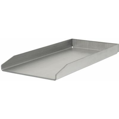 BBQ-Toro Edelstahl Grillplatte, 26 x 44,5 cm, bbq Grill Plancha für Steak, Spiegelei und mehr Image