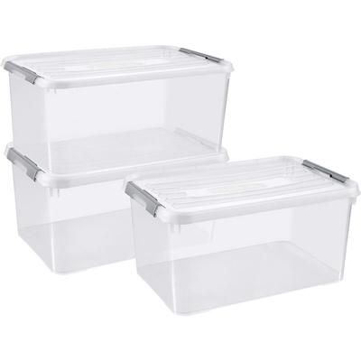 240679 Kunststoffbox handy geschlossen, stapelbar (b x h x t) 400 x 290 x 600 mm Transparent