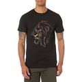 Disney Herren Bösewichte Scar Line T-shirt, Schwarz, XXL