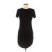 Forever 21 Casual Dress - Bodycon: Black Solid Dresses - Women's Size Medium