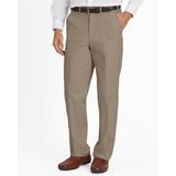 Blair Men's JohnBlairFlex Adjust-A-Band Relaxed-Fit Plain-Front Chinos - Brown - 48 - Medium