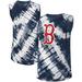 Women's Touch Navy Boston Red Sox Money Ball Tie-Dye Tank Top