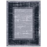 White 27 x 0.2 in Living Room Area Rug - White 27 x 0.2 in Area Rug - Ottomanson Machine Washable Non-Slip Bordered Area Rug For Living Room, Hallway Runner, Entryway Rug, | Wayfair