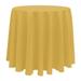 Ultimate Textile Solid Color Round Tablecloth Polyester in Yellow | 102 W x 102 D in | Wayfair 5PK1-102R-105