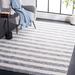 Gray/White 72 x 0.39 in Indoor Area Rug - Longshore Tides Kylian Striped Gray/Ivory Area Rug Polyester | 72 W x 0.39 D in | Wayfair