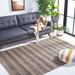 Black/White 60 x 0.35 in Area Rug - Lark Manor™ Giannopoulos Striped Flatweave Black/Natural Beige Area Rug /Jute & Sisal | 60 W x 0.35 D in | Wayfair