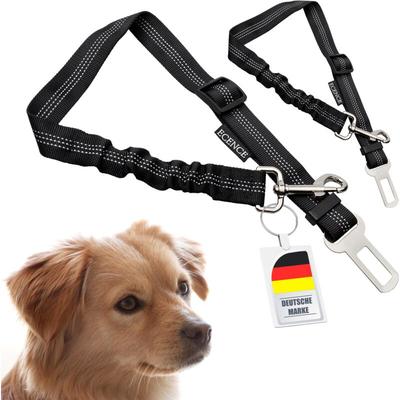 Ecence - 2x Hunde-Gurt Auto Anschnallgurt Hund Sicherheitsgurt Hundegeschirr elastisch