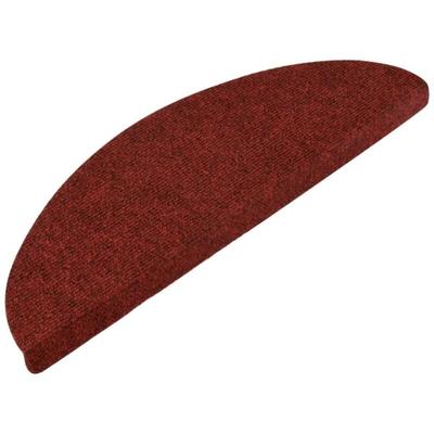 Stufenmatten Selbstklebend 15 Stk. 56x17x3 cm Rot Vidaxl