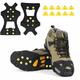 L)Glace Traction Crampons Antidérapant sur Chaussures/Bottes 10 Clous à Neige Grips Crampons