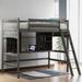 Modern Style Solid Pine Wood Twin Size Loft Bed with Storage Shelves, Desk & Ladder, Maximized Space & Versatility Galore